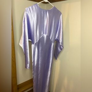 ASOS light purple silk dress